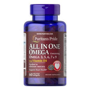 All In One Omega 3, 5, 6, 7 & 9 with Vitamin D3