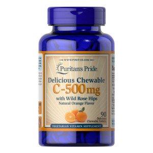 Chewable Vitamin C-500 mg with Rose Hips